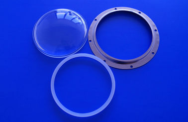 Geniş açılı cam LED lens, 100W projektör ışığı için LED Optik Lens