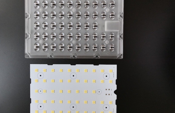 satın al 150W 3030 SMD LED Sokak Lambası Bileşenleri Yol Lambası İçin Optik Dizi Lensi Çevrimiçi üretim