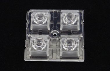 satın al PC Led Optical Lens , 4 in 1 Led Lens Array For SMD 5050 Led Light Çevrimiçi üretim