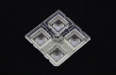 satın al PMMA Led Collimator Lens , 4 in 1 Led Optical Lens For SMD 5050 Led Lamp Çevrimiçi üretim