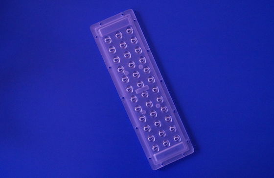 3X12 140x70 degree Asymmetrical PC LED Street light lens for 1w 3030SMD LED 140-150LM/W