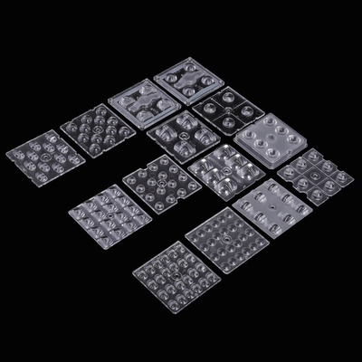 satın al 50x50mm Led Lens 4/6/8/12/16/24 Nokta Plastik pmma Sokak Işığı / Sel Işığı için Led Optik Lensler Çevrimiçi üretim