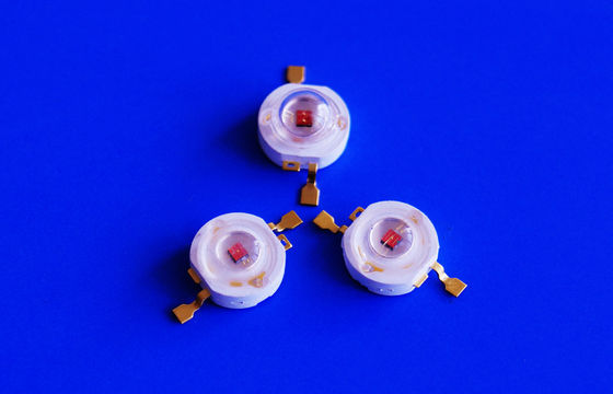 Red Super High Power Led 1 Watt Taiwan Chip 620-630nm , 400ma Current