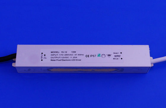 15W  12vdc Outdoor Led Constant Voltage Driver For Led Strips , Decorative Lighting