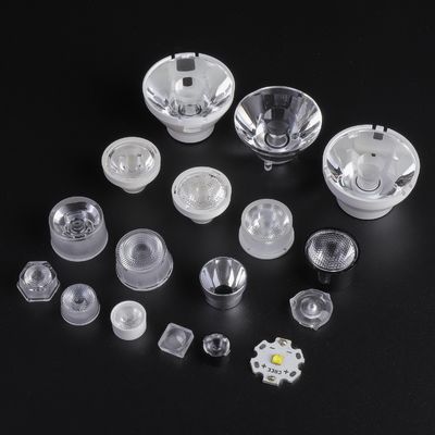 Dia 19.8mm PMMA Led Lens , led optics lenses for Led flashing light