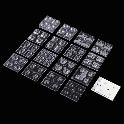 satın al 2x2 Modüller LED Sokak Işığı Lens PC Yolu Fenerleri için Led Lens Çevrimiçi üretim