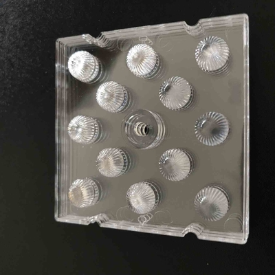 satın al 50x50mm SMD 3030 Led Lens, Yüksek Bay Işık için 12 In 1 Led PC Lens Çevrimiçi üretim