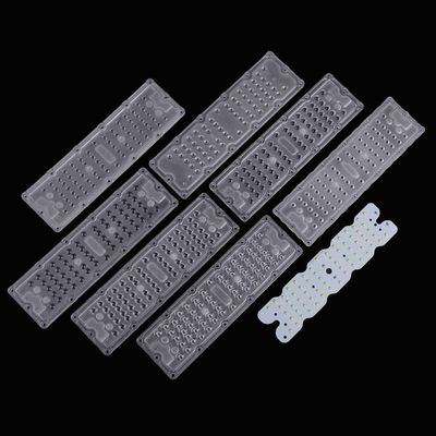 64 In 1 Led Tunnel Light SMD 3030 Led Lens With PCB Module / Led Optics Lenses