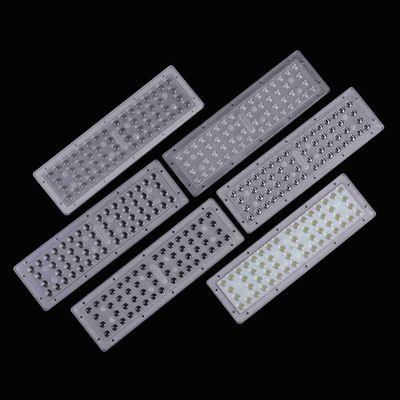 56 W Road Lamp Led Lens Array / Optical Led Street Light Lens With Silicone Gasket