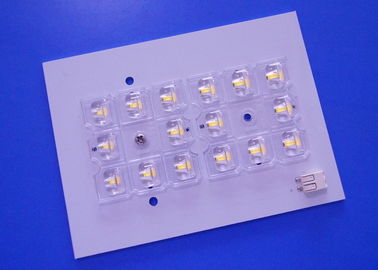 satın al 16 LED Sokak Işık Modülü PCB Kurulu Beyaz Lehim Maskesi 8 LED Lens Ile Typeii-M Çevrimiçi üretim