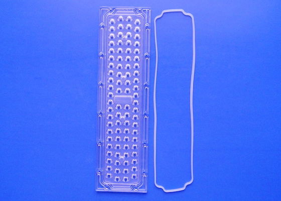 Vertical 136x78 Degree 70W SMD3030 84LED PC Road Light Lens