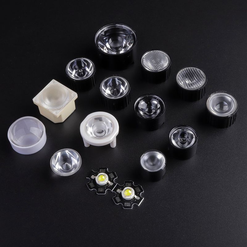 15mm Clear Surface PMMA LED Lens , Concave Optical lens for Led Torch light