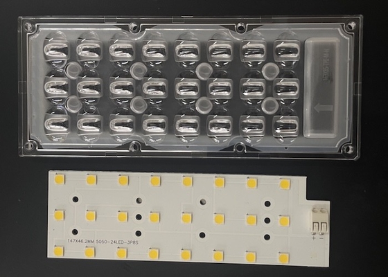 3x8 24 LED 5050SMD MODÜL 163X85 DERECE Sokak lambası lensi 40w 50w lamba için