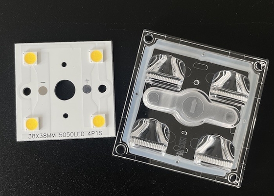 MINI LED Sokak aydınlatma modülü 4 LED su geçirmez PC LENS ile 150X75 derece contalı