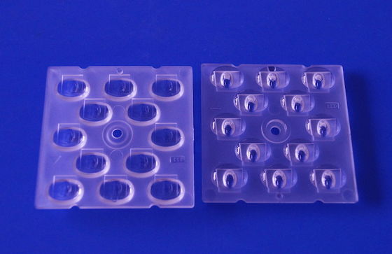 SMD 3030 LED'ler için Optik PC Malzemeli ve TPIII-M Işın Açılı 50x50mm LED Sokak Lambası Lensi