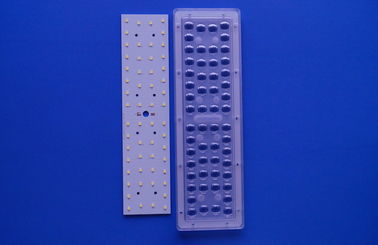 56 1 30W 50W LED Sokak Işık Modülü SMD 3030 3535 LED PCB / LENS 90X120 Derece