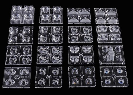 3030 SMD & 5050 SMD LED'ler için 50x50mm LED Dizi Lens Optik Sınıf PC Malzemesi