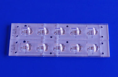 PMMA Lens Led Sokak Işık Lens 40x80 derece Lens Işın Açısı PCB Modülü