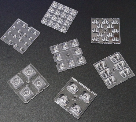 50X50MM 2x2 LED Array PC Lens 4 / 6 / 8 / 12 / 16 / 24 LED 3030/3535/5050 SMD LED için