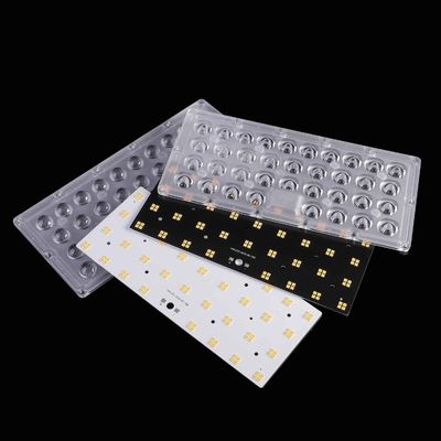 Işık Çözümleri İçin 151x81 Derece Açı Lensli Özel 100W SMD 3030 LED PCB Board