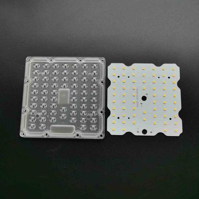 50W LED Işık Modülü için 130x130mm PC Optik Lens ve SMD 3030 LED PCB Kartı