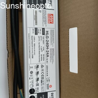 240W 24V Sürekli Akım LED Güç kaynağı IP65 Yüksek Körfez ve Dış Işık için Su geçirmez