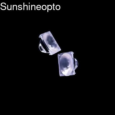 Dış Mekan Aydınlatması için Optik Dereceli PMMA ile Dar 10 Derece Işıma Açılı 22mm Çaplı LED Optik Lens