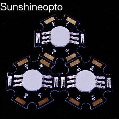 120 Derece Işın Açısı ve Yıldız Tasarımlı 3W RGB Yüksek Güçlü LED Işık Yayan Diyot