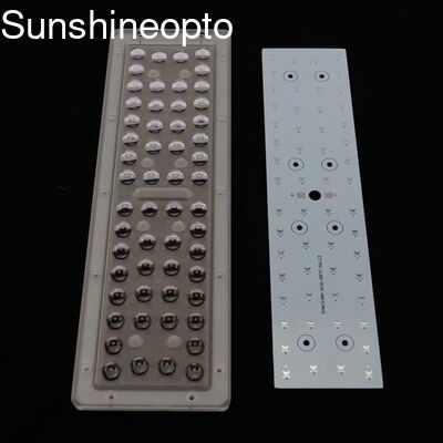 Işık için SMD 3030 Led PCB Kartı ile 50W PC Çoklu Işın Açıları Kolimatör LED Lens