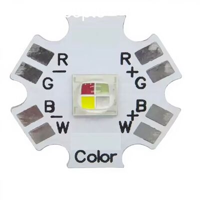 Sahne Aydınlatması için 10W RGBW Yüksek Güçlü LED Çip 120 ° Geniş Işın RGBW LED Verici Üreticisi