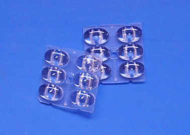 6 1 5050 SMD LED Sokak Işık Lens Geniş Açı 160x80 Derece TYPEII-M Dayanıklı