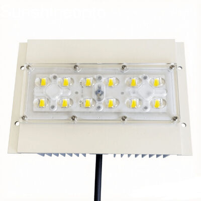 60W 7070 LED Sokak Işık Modülü, 158 × 103 Derece Optik Lensli ve Yol Aydınlatması için Alüminyum PCB