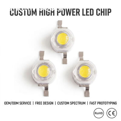 3W Yüksek Güçlü Bridgelux LED Çip Sokak Işığı, Sel Işığı ve Endüstriyel Işık OEM LED Üretici için 240lm 6000K?? 6500K Beyaz LED Emitörü