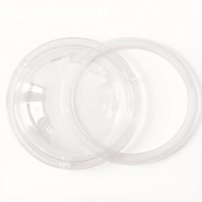 168mm Contalı LED Lens Kapağı 120° Optik PC Yüksek Tavanlı Endüstriyel LED Aydınlatma için %91 Işık Geçirgenliği