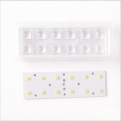 2×6 SMD 5050 LED Sokak Lambası Güçlendirme Kiti 5000LM LED Modül, 60×60° Optik Lensli