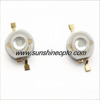 3W Yeşil Yüksek Güçlü LED 520–530nm 160–180lm Sahne Aydınlatması için Yüksek Parlaklıkta LED Verici