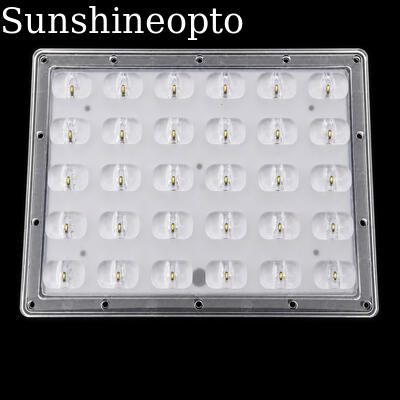 30W LED Sokak Lambası Güçlendirme Kiti 90 × 126 ° Işın Açısı LED Lens OEM / ODM Tedarikçisi