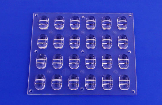 Kare Lamba Optik LED Lens Dizisi PC PCB ile Yüksek Güçlü Led
