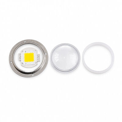 Yüksek Tavan Işığı için %93 Geçirgenliğe sahip 78mm Çap 120 Derece Işın Açısı LED Cam Lens