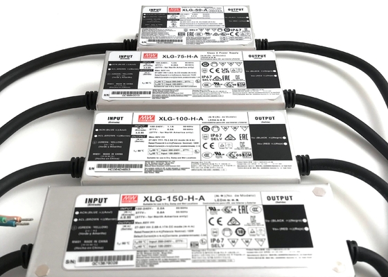 Meanwell Dış Mekan Sabit Güç Sokak Lambası LED Sürücü IP67 XLG Serisi 50W - 240W